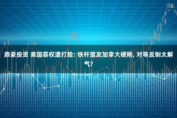 鼎豪投资 美国霸权遭打脸: 铁杆盟友加拿大硬刚, 对等反制太解气?